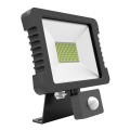 Girard sudron yonna - projecteur led ip 65 250x268x51 50w 3000k 3600lm 110° noir pir