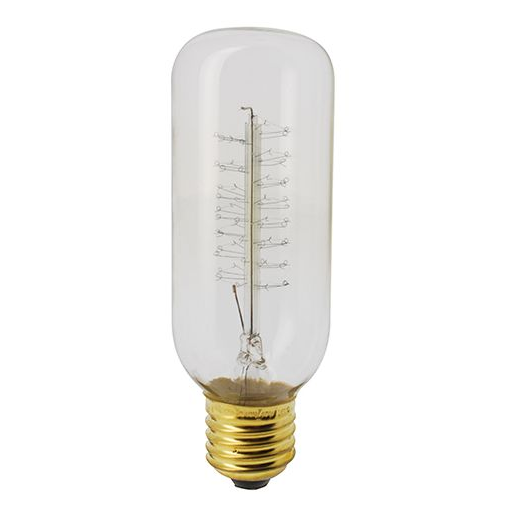 Tube fil.metal spiral 40w 230v e27 cl ew