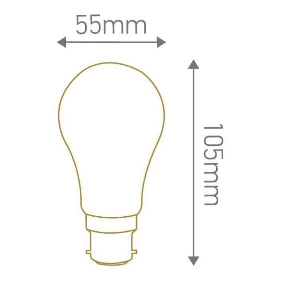 Girard sudron standard a55 led 330° 7w b22 2700k 550lm dim.
