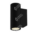 Girard sudron capella - applique murale vers le haut et le bas Ø65x160 gu10 2x11w max. noir