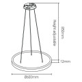 Upsilon  dalle led  45w 3000k 3700lm ip40 80° ugr <19