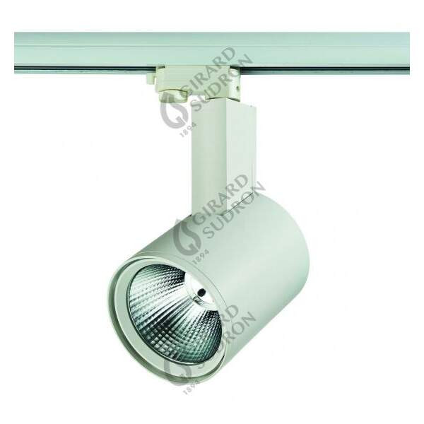 Girard sudron mimas - projecteur sur rail led Ø130x284 42w 3000k 3600lm 36° blanc