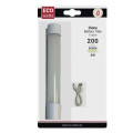 Girard sudron dione - ecowatts - batterie tube led 155x33.5x39 2w 6000k 200-100-20lm 120° argent dim