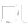 Kamet2 Dalle Led 600x600 IP40 40W 4000K 4000Lm UGR<19