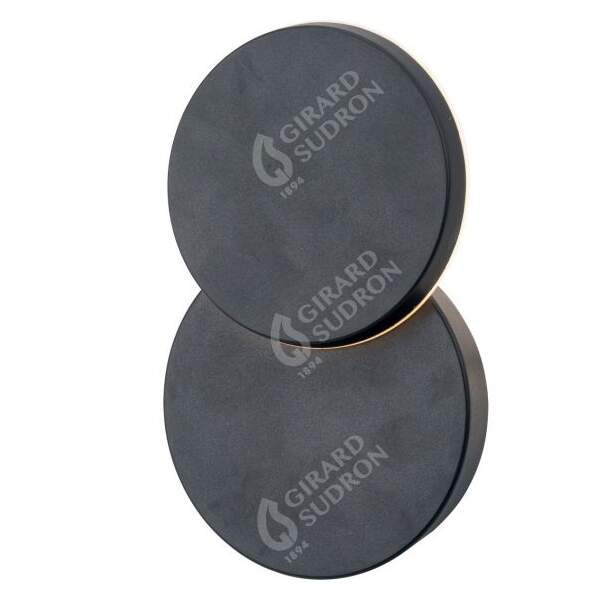 Elypte  eclairage rsidentiel 12,5w 3000k 600lm 140x140x48mm cli ip54 rond dark b