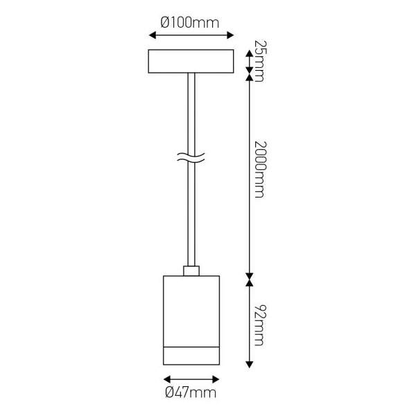 Girard sudron monture et douille cylindre filetée e27 acier gris clair métallisé, câble 2m textile gris