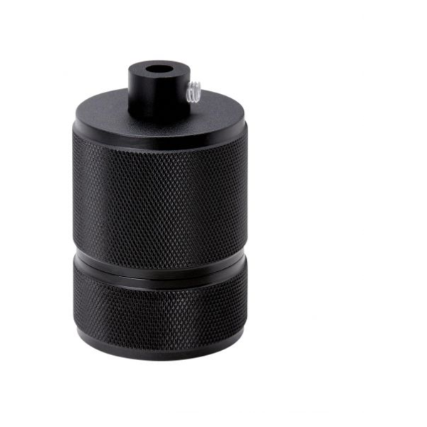Girard sudron douille micro filetée e27 acier noir métallisé