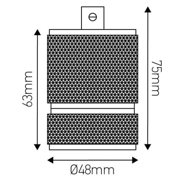 Girard sudron douille micro filetée e27 acier noir métallisé