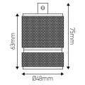 Girard sudron douille micro filetée e27 acier noir métallisé