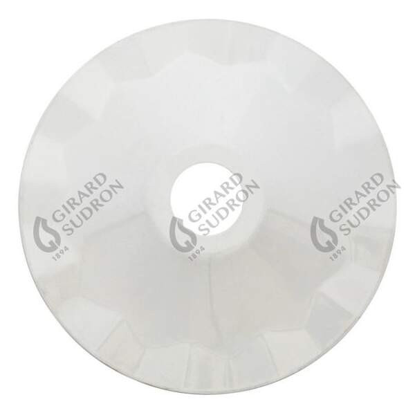 Girard sudron abat-jour métallique blanc Ø 187 mm avec anneau de fixation en caoutchouc