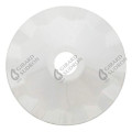 Girard sudron abat-jour métallique blanc Ø 187 mm avec anneau de fixation en caoutchouc
