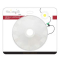 Girard sudron abat-jour métallique blanc Ø 187 mm avec anneau de fixation en caoutchouc