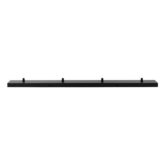 Square ceiling_4 holes_900x95x25mm_black