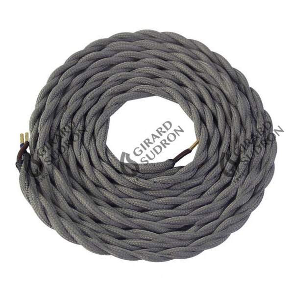 Girard sudron cable torsadé gris