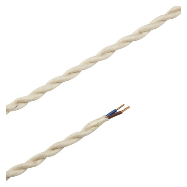 Girard sudron cable torsadé blanc cassé