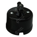 Retroindus switch porcelain surface mounted black