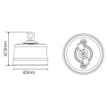 Retroindus switch porcelain surface mounted black