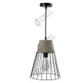 Concrete  modern pendant lamp  e27