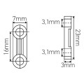 Girard sudron arret traction blanc tr.3.1mm