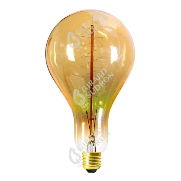 Girard sudron lampe filament me?tallique spirale? 240 mm 24w e27 2000k ambre