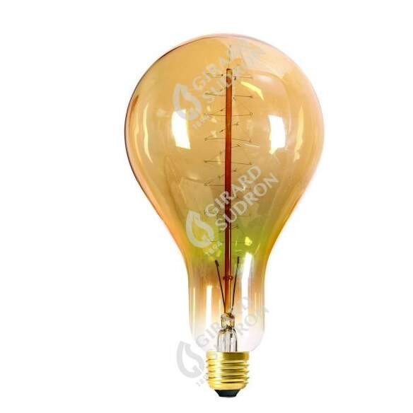Girard sudron lampe filament me?tallique spirale? 240 mm 24w e27 2000k ambre