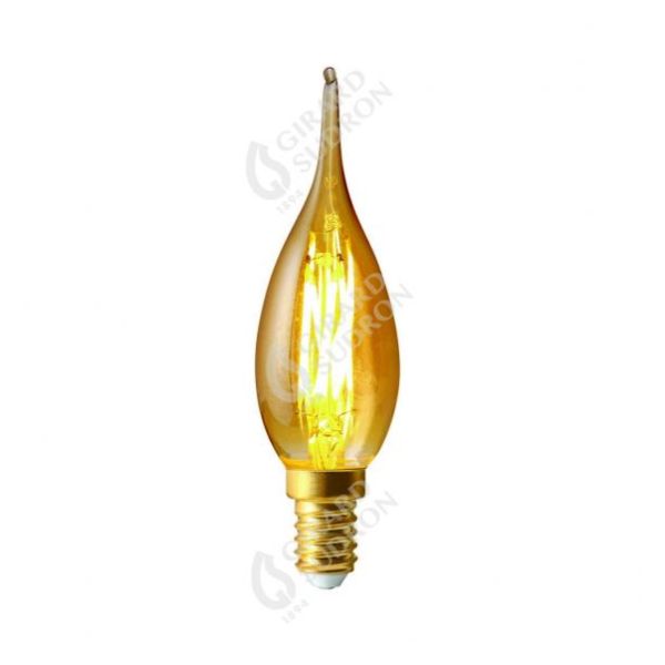Girard sudron flamme gs4 filament led 5w e14 2500k 560lm amb.