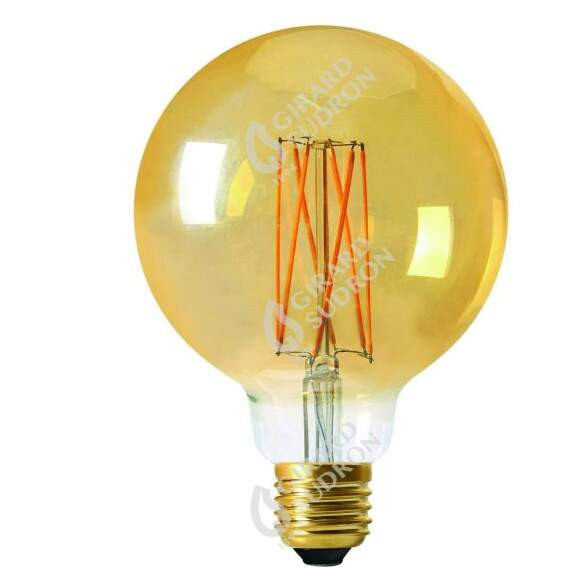 Globe G125 Ambrée Girard Sudron Filament LED 2 W 2100 K 160 lm E27
