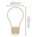 Girard sudron led loops filament standard a60 3w e27 2000k 150lm cl.