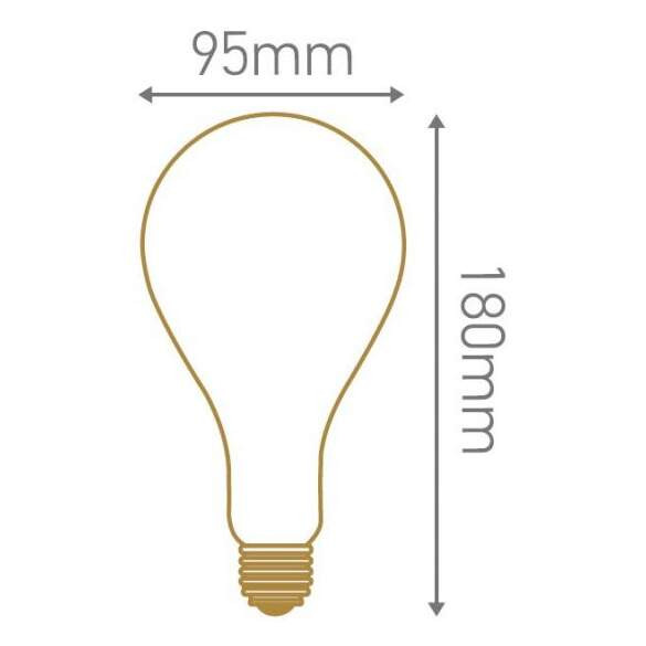 Girard sudron big bulbs led filament spiral 15979 dimmable 4w 200lm 2000k switch ic dim