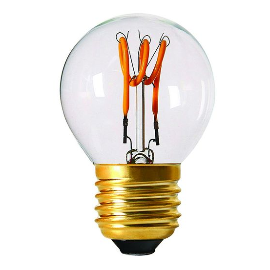 Girard sudron sphérique g45 filament led torsadée 3w e27 120lm dim. cl.