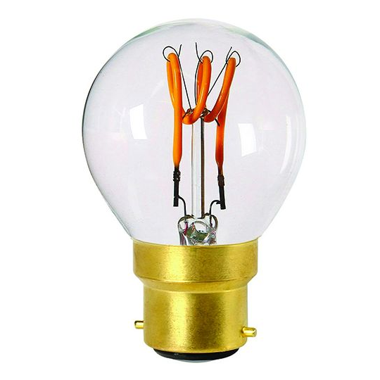 Girard sudron sphérique g45 filament led torsadée 3w b22 120lm dim. cl.
