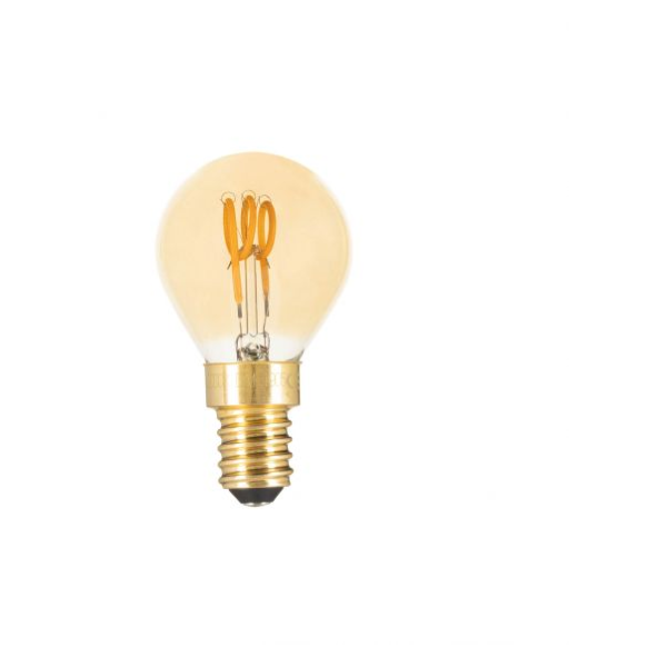 Girard sudron sphérique g45 filament led torsadée 3w e14 100lm dim. ambre