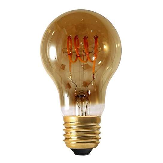 Girard sudron standard a60 filament led torsadée 3w e26 100lm dim. smoky