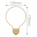 Lampe globe smoky Girard sudron 4w e27 dimmable
