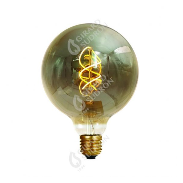 Girard sudron globe g125 filament led twisted 4w e27 2000k 200lm dim. smoky