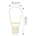 Girard sudron lampe tube "poire" filament led  e14 2700k 1.2w 120lm
