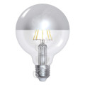 Girard sudron globe d95 led filament "calotte argentée" 8w e27 2700k 950lm dim.