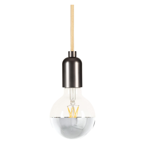 Girard sudron globe d95 led filament "calotte argentée" 8w e27 2700k 950lm dim.