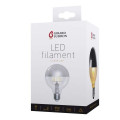 Girard sudron globe d95 led filament "calotte argentée" 8w e27 2700k 950lm dim.