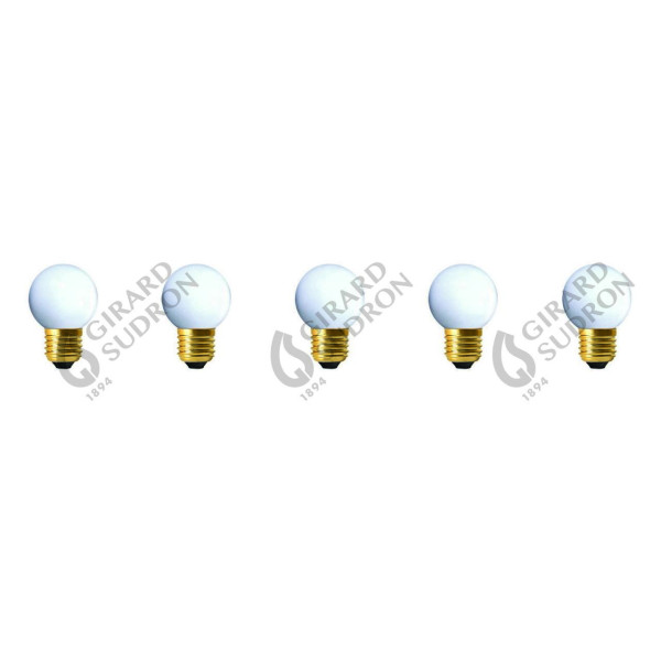 Girard sudron lot 5 spheriques led ip44 e27 1w blanc