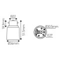 Adaptateur B22 à E27 Blanc Girard Sudron