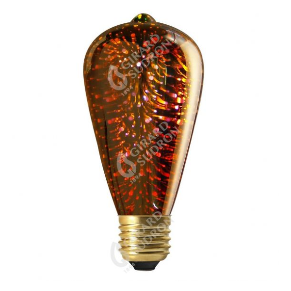 Girard sudron edison led cosmos 3d 4w e27 non dim. - argent