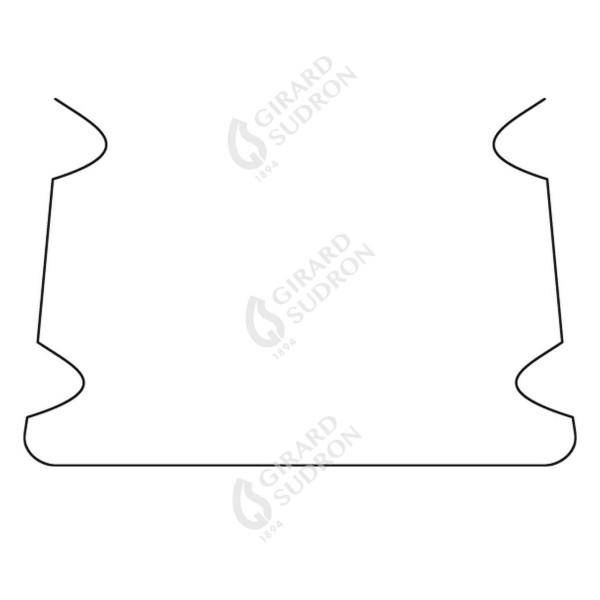 Girard sudron patte de fixation pour profile aluminium 15.5x12