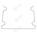Girard sudron patte de fixation pour profile aluminium 15.5x12