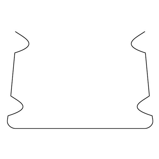 Girard sudron patte de fixation pour profile aluminium 15.5x12