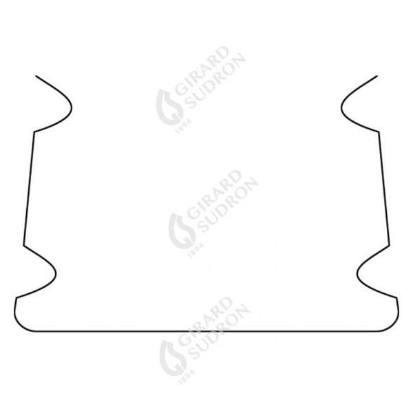 Girard sudron patte de fixation pour profile aluminium 15.5x12
