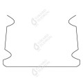 Girard sudron patte de fixation pour profile aluminium 15.5x12