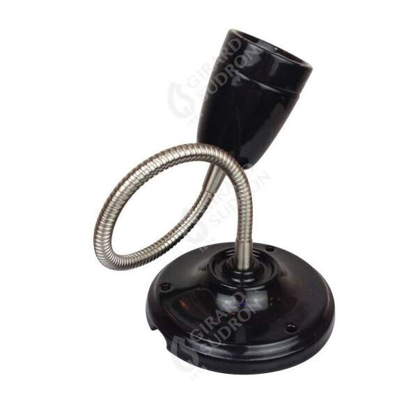 Girard sudron applique ceramique e27 + flexible noir