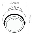 Girard sudron downlight vissable sans encastr. dimmable 4000k 10w 36