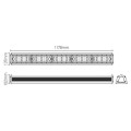 Mayall  chemins lumineux led ip65 150w 5000k 24750lm 1178x137x102mm 90°s